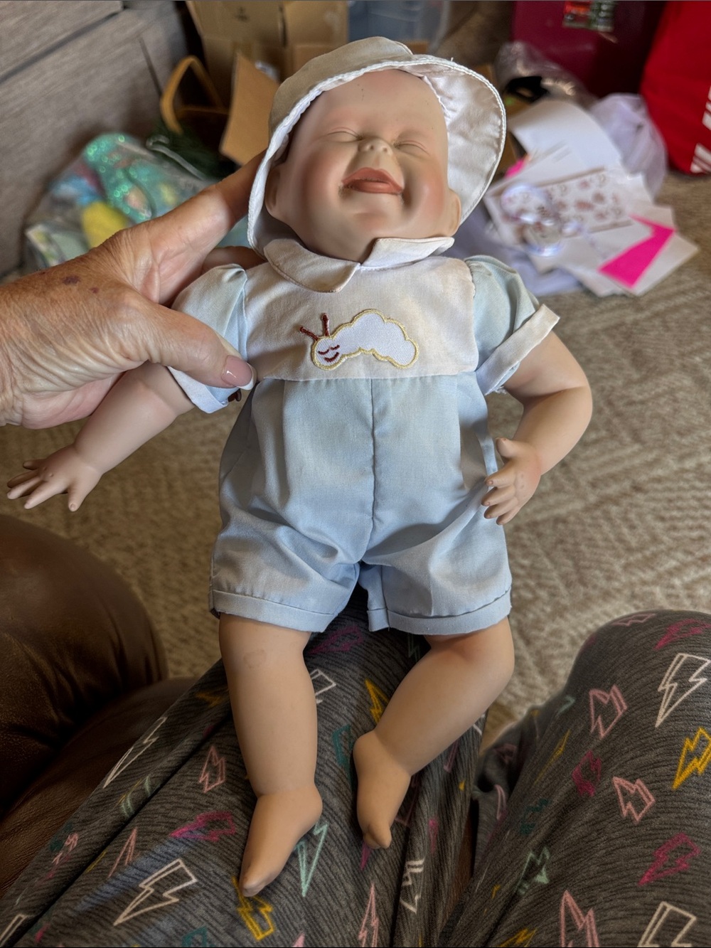 Ashton Drake Tickles Porcelain Baby Doll Joys of Summer by Kathy Hippensteel